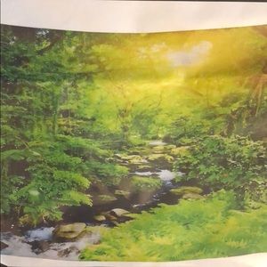 Nature with stream tapestry